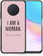 Smartfits Superpower Woman Back Cover din Plastic / Silicon Roz (Huawei Nova 8i / Honor 50 Lite)
