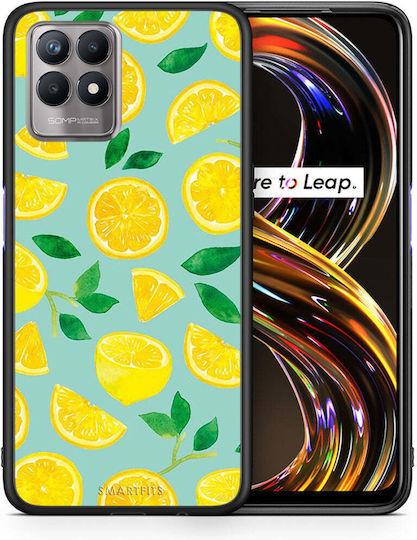 Smartfits Lemons Umschlag Rückseite Silikon Mehrfarbig (Realme 8i)