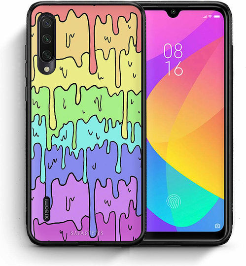 Smartfits Melting Rainbow Umschlag Rückseite Silikon Mehrfarbig (Xiaomi Mi A3) A00_SM1-XI-MIA3_MELTINGRAINBOW_RO1