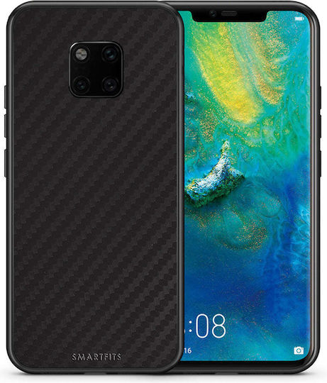Smartfits Carbon Back Cover Πλαστικό / Σιλικόνης Μαύρο (Honor 20 Pro)
