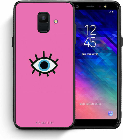 Smartfits Eye Back Cover Plastic Pink (Galaxy A6 2018)