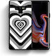 Smartfits Hearts Umschlag Rückseite Kunststoff Schwarz (Galaxy Note 9)
