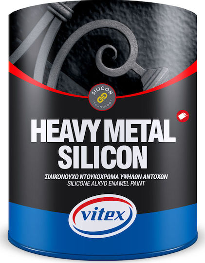 Vitex Βερνικόχρωμα Αντισκωριακό Διαλύτου Heavy Metal Silicon 2.25lt Μπεζ Γυαλιστερό
