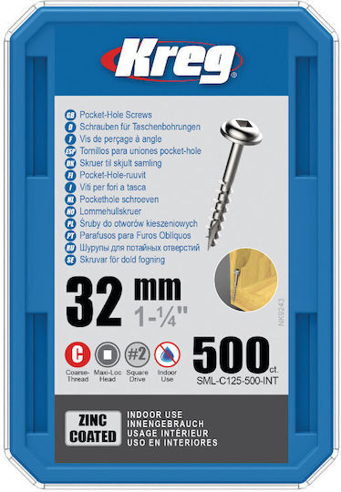 Kreg Schraube Platz mit Länge 32mm 500Stück