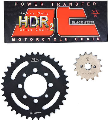 JT Sprockets Chain & Sprocket Kit for Kawasaki JOY-R