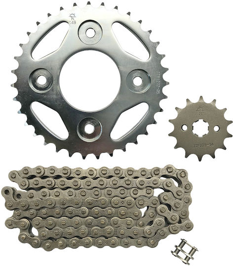 JT Sprockets Комплект верига и зъбни колела за Honda Инова 125