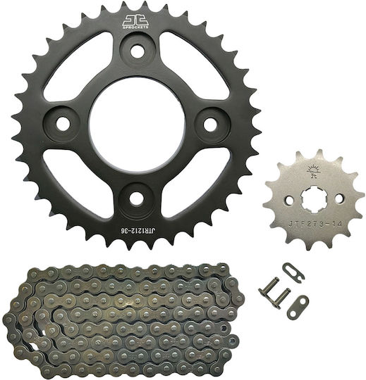 JT Sprockets Kette & Ritzel-Kit (14-36-428) für Honda Supra 125 X