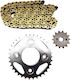 JT Sprockets Σετ Γρανάζια Αλυσίδα για Honda Innova 125