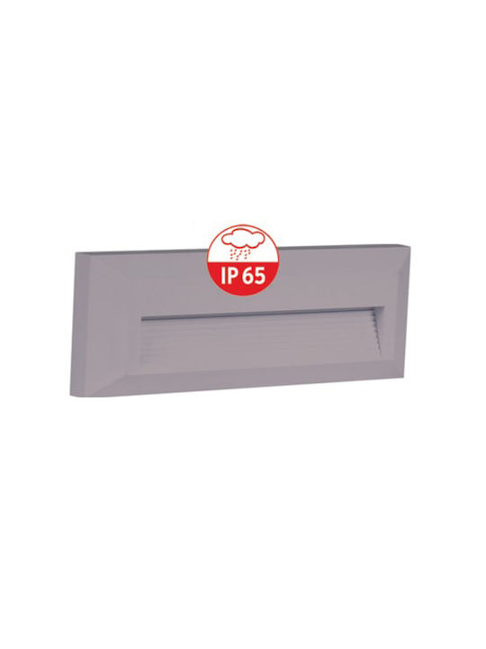 Universe Επιτοίχια Εξωτερική Πλαφονιέρα LED IP65 3W με Θερμό Λευκό Φως 23x8εκ.