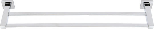 Import Hellas Schiene Badezimmer Doppel Wandmontage Schrauben ​60x60cm Silber