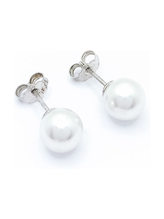 PS Silver Earrings made of Silver with Stones & Pearls