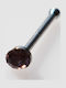 Bizoutaki Nasenpiercing aus Stahl Silber / Braun