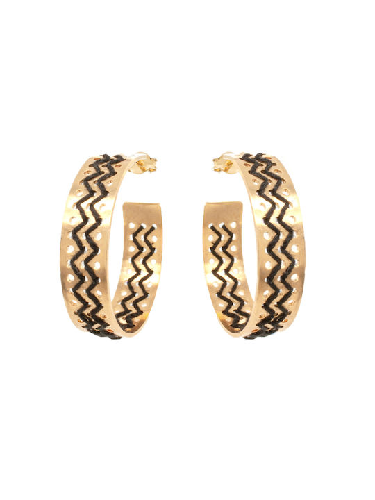 LifeLikes Earrings Hoops Gold Plated