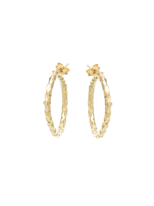 LifeLikes Earrings Hoops Gold Plated