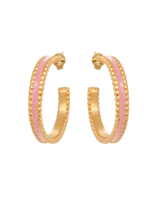 LifeLikes Earrings Hoops Gold Plated