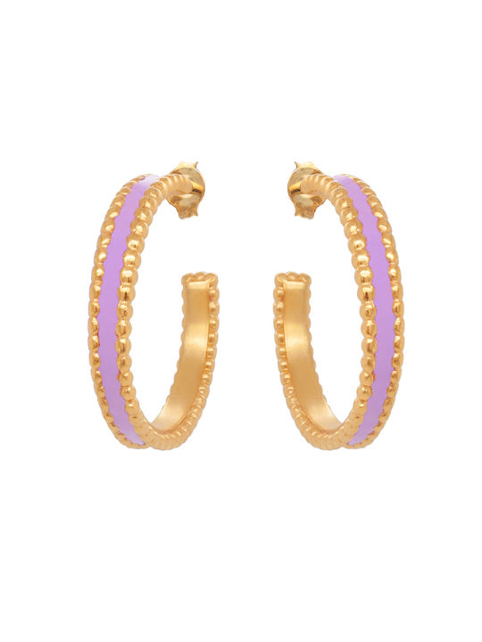 LifeLikes Earrings Hoops Gold Plated