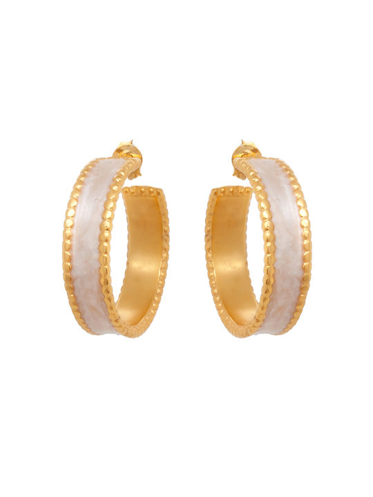 LifeLikes Earrings Hoops Gold Plated