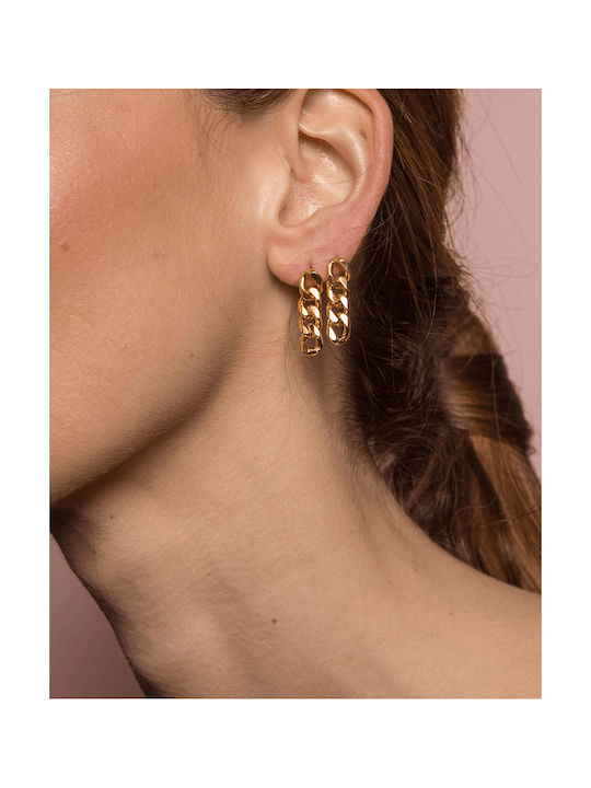 LifeLikes Earrings Hoops Gold Plated