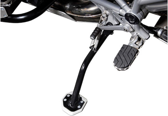 SW-Motech Motorcycle Side Stand Extension in Silver Color STS.07.102.10000/S