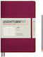 Leuchtturm1917 Notebook 123 Sheets A5 Ruled Red