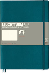 Leuchtturm1917 Caiet B5 cu Pagini Albe și Elastic Verde