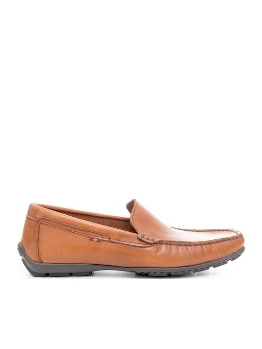 Δερμάτινα Ανδρικά Loafers σε Ταμπά Χρώμα