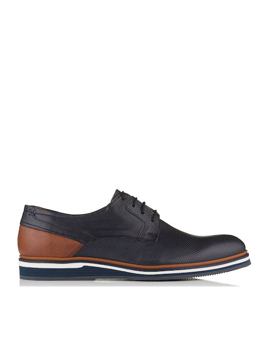 Men's Leather Casual Shoes Blue/Brown