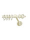 Anartisi Metallic Curtain Pole Baroco Single Φ20mm 240cm Ecru