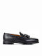Leder Herren Mokassins in Schwarz Farbe