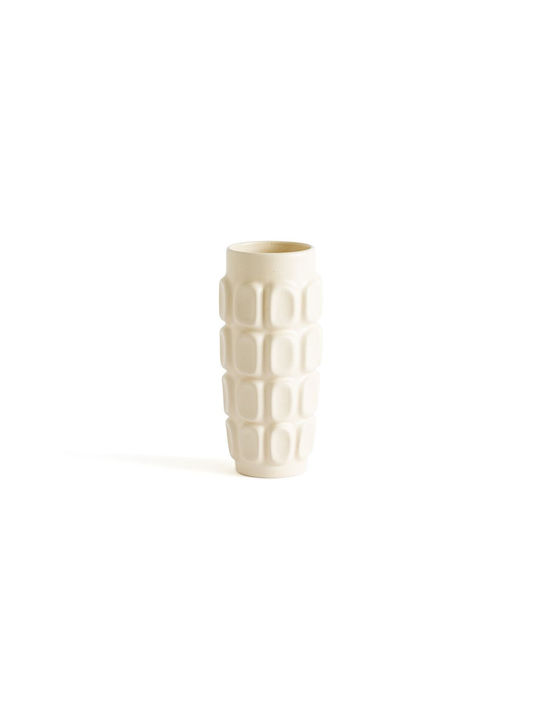 La Redoute Interieurs Vază Decorativă Ceramică Alb 8x8x21cm 1buc