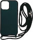 Technovo Lace Back Cover Σιλικόνης με Λουράκι Πράσινο (iPhone 13 Pro Max)