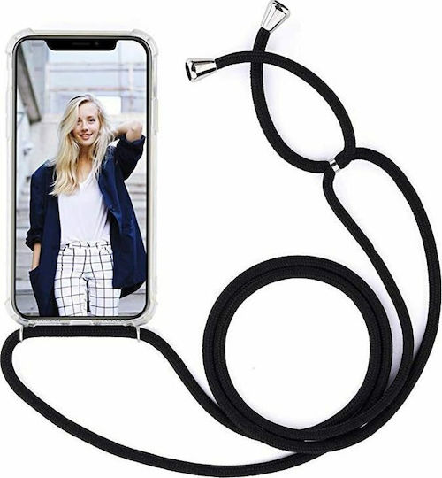 Technovo Lace Задна корица Силикон с Каишка Прозрачен (iPhone 12 Pro Max)