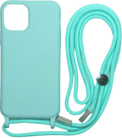 Technovo Lace Back Cover Silicon cu Curea Turcoaz (iPhone 13)