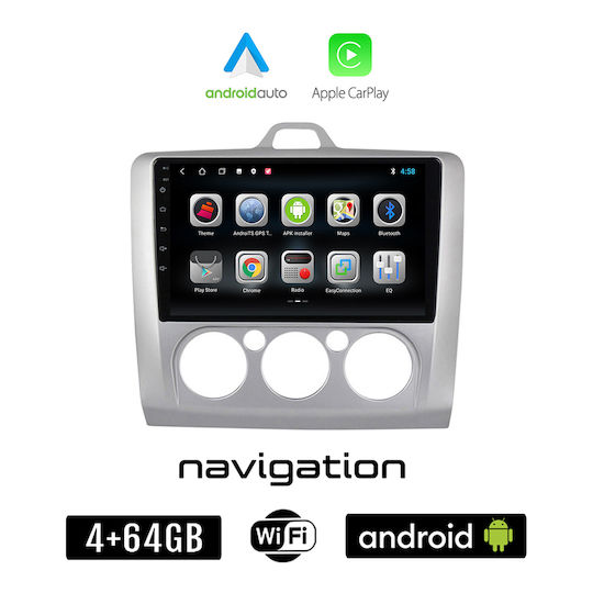 Booma Ηχοσύστημα Αυτοκινήτου για Ford Focus 2004-2011 (Bluetooth/USB/WiFi/GPS/Apple-Carplay/Android-Auto) με Οθόνη Αφής 9"