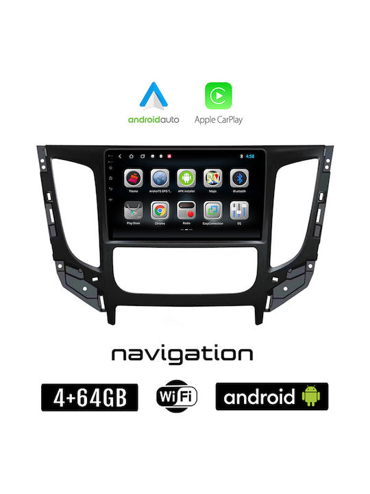 Booma Auto-Audiosystem für Fiat Vollrück 2016> mit Klima (Bluetooth/USB/WiFi/GPS/Apple-Carplay/Android-Auto) mit Touchscreen 9"