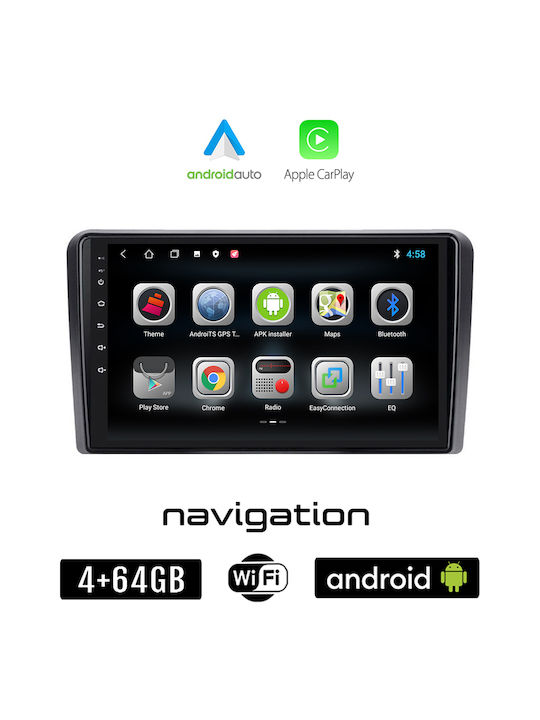 Booma Автомобилна Аудио Система (Блутут/USB/WiFi/GPS/Apple-Carplay/Android-Auto) с Тъчскрийн 9"