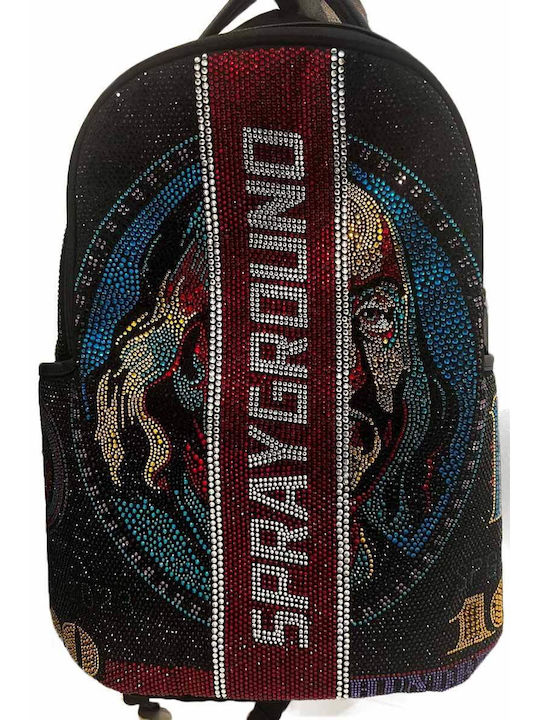 Sprayground Trinity $100 Bill Σχολική Τσάντα Πλάτης Γυμνασίου - Λυκείου Πολύχρωμη