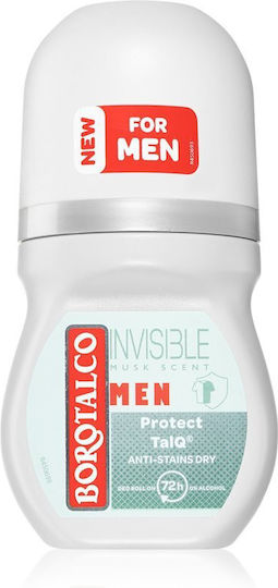 Borotalco Men Invisible Musk Scent Αποσμητικό 72h σε Roll-On 50ml