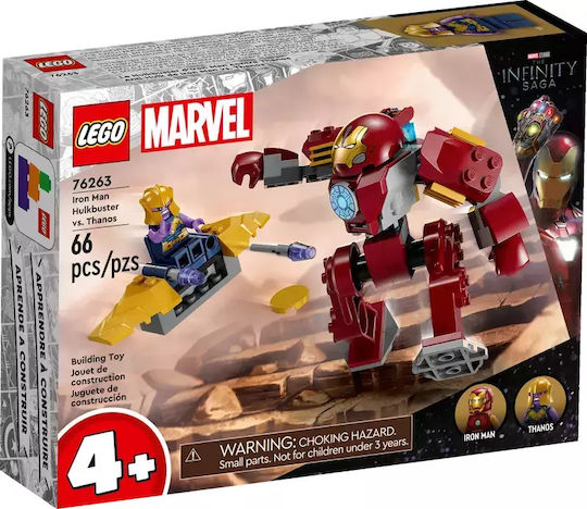 LEGO Marvel Iron Man Hulkbuster vs. Thanos pentru 4+ Ani