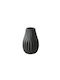 PanOikos Decorative Vase Black 8x8x14cm