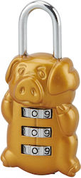 Thirard Steel Padlock Brass Combination 1pcs