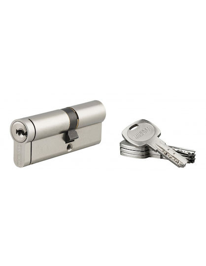 Thirard Lock Cylinder Security 80mm (35-45) with 4 Keys Silver