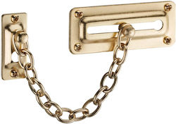 Thirard Door Handle with Chain Gold