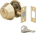 Thirard Knob Lock Gold with Key