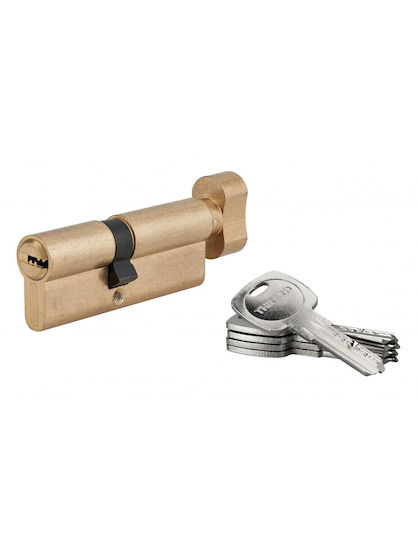 Thirard Cilindru de Încuietoare De Securitate 80mm (35-45) cu Mâner și 5 Chei Auriu