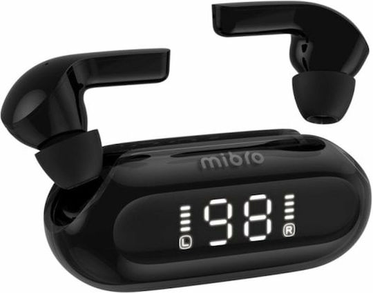 Mibro Earbuds 3 Bluetooth Handsfree Ακουστικά με Θήκη Φόρτισης Μαύρα