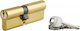 Thirard Κύλινδρος Κλειδαριάς 90mm (40-50) με 3 Κλειδιά Χρυσός