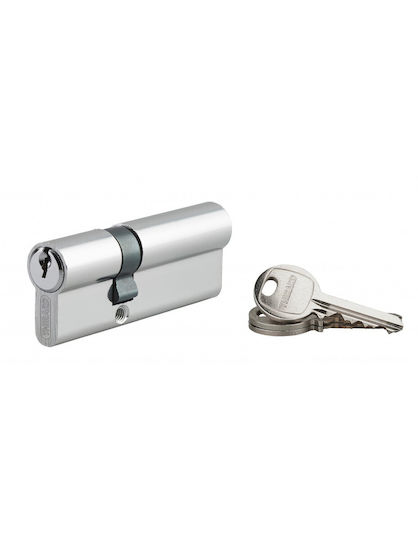 Thirard Lock Cylinder 80mm (30-50) with 3 Keys Silver