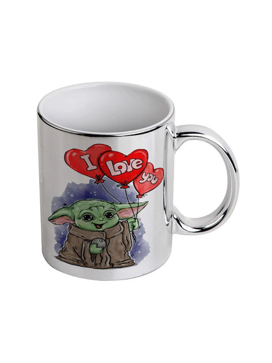 Koupakoupa Mug Ceramic Silver 330ml