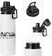 Koupakoupa Kids Water Bottle Halloween Aluminium with Screw Cap Non Spill 850ml